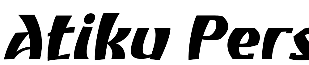 Atiku-personal-use-Bold-Slanted font family download free