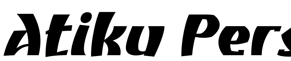 Atiku-personal-use-ExtBd-Slant font family download free