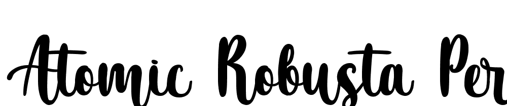 Atomic Robusta  Personal Use font family download free