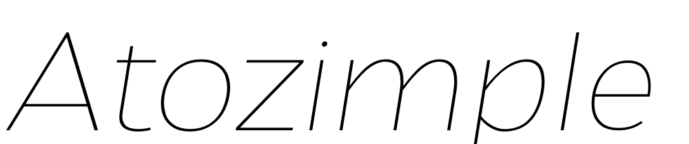 atozimple font family download free