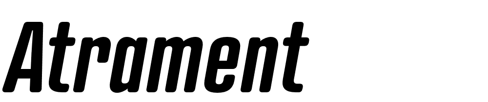 Atrament font family download free