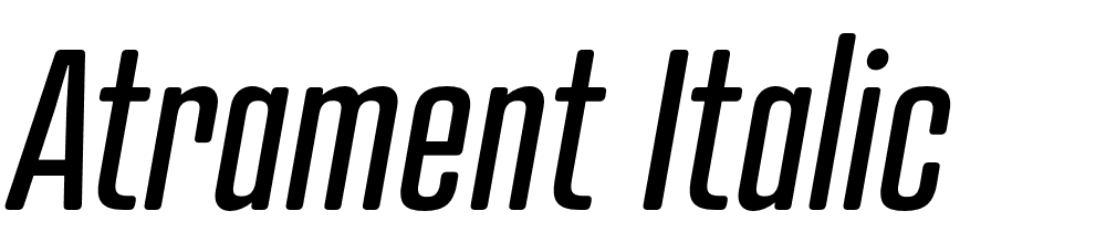 Atrament-Italic font family download free