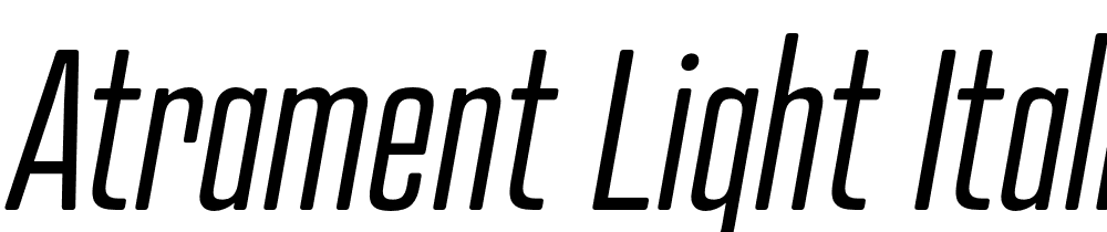 Atrament-Light-Italic font family download free