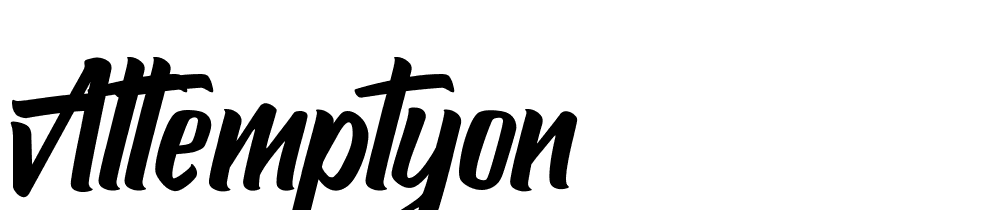 Attemptyon font family download free