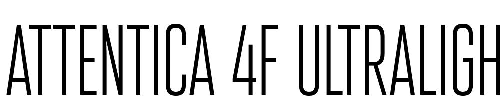 Attentica-4F-UltraLight font family download free