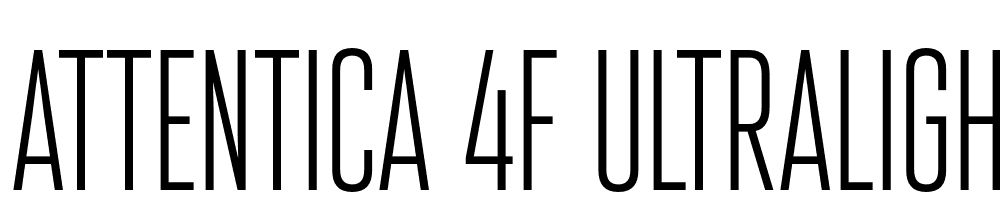 Attentica-4F-UltraLight font family download free