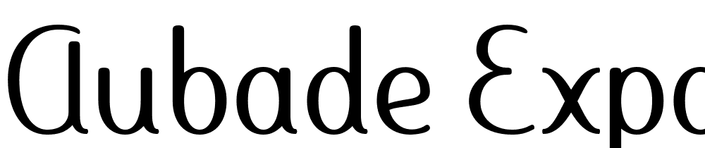 Aubade-Expanded font family download free