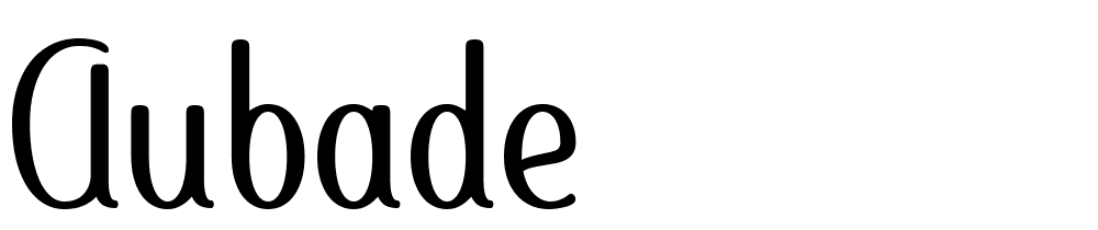 aubade font family download free