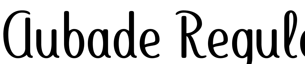 Aubade-Regular font family download free