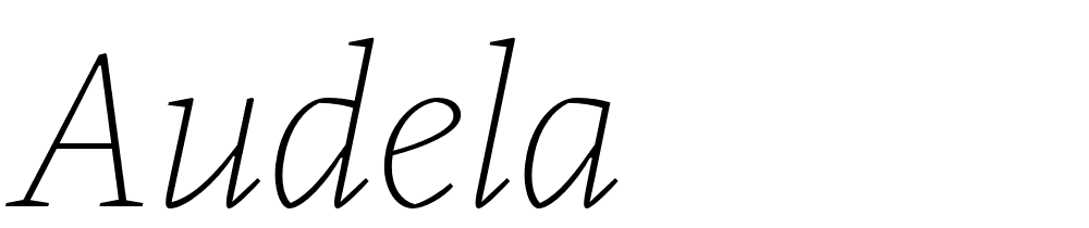 Audela font family download free