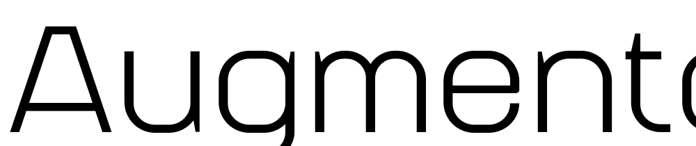 Augmento font family download free