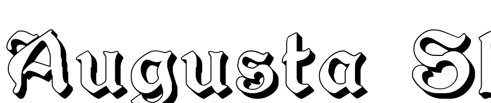 Augusta-Shadow font family download free