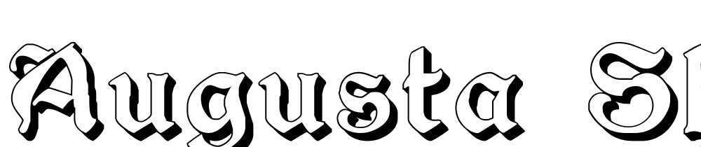 Augusta Shadow font family download free