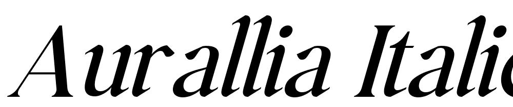 Aurallia-Italic-Regular font family download free