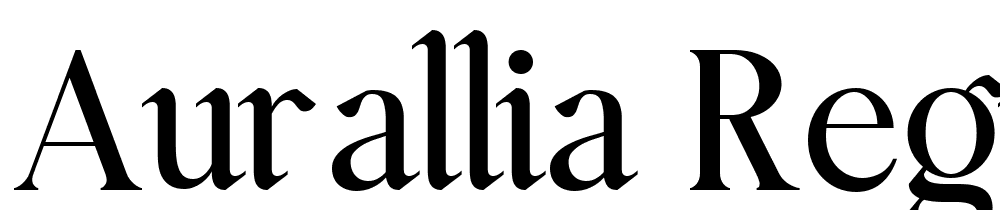 Aurallia-Regular font family download free