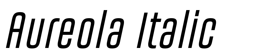 Aureola-Italic font family download free