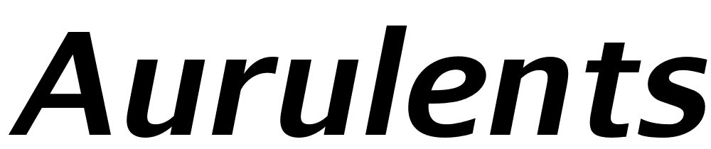 AurulentSans-BoldItalic font family download free