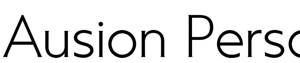 Ausion-Personal-Use-Light font family download free