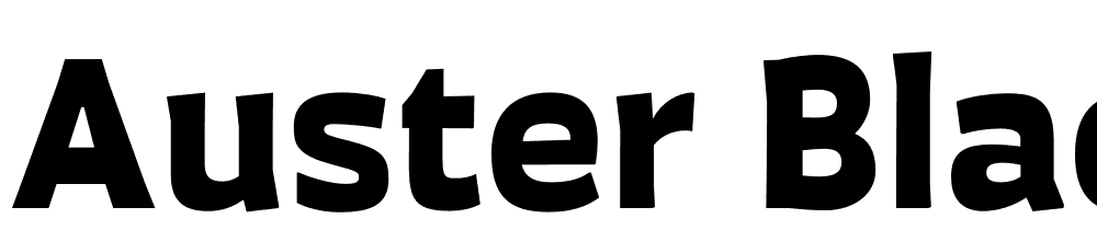 Auster-Black font family download free