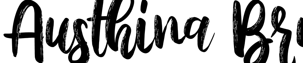 Austhina Brush Calligraphy Scra font family download free