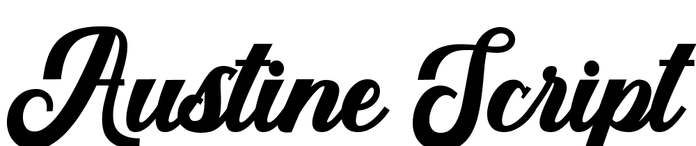 Austine-Script font family download free