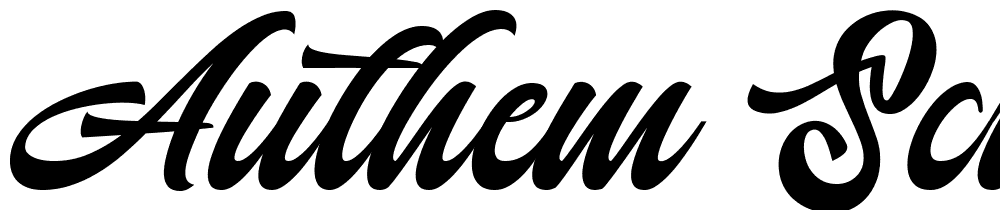 Authem Script font family download free