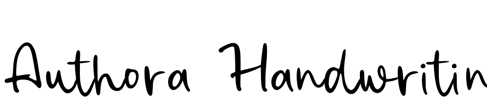 authora-handwriting font family download free