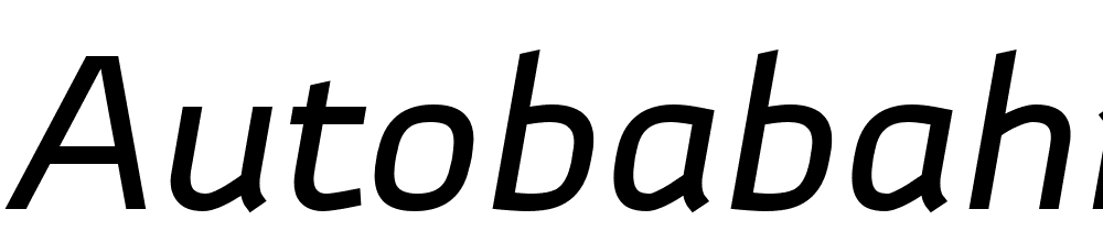 autobabahn font family download free