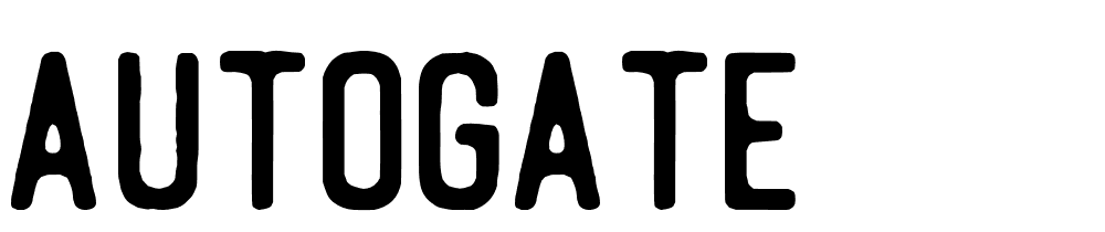 Autogate font family download free