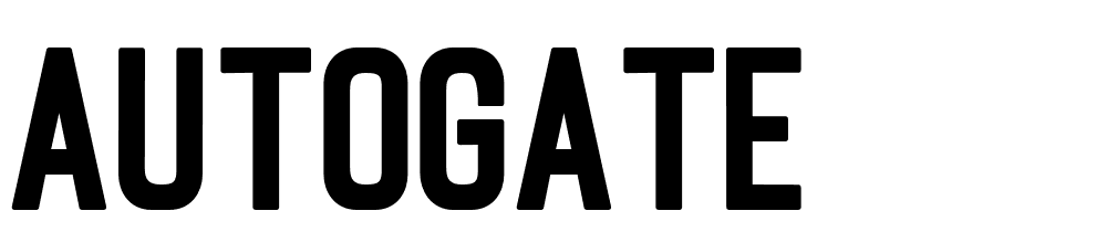 Autogate font family download free