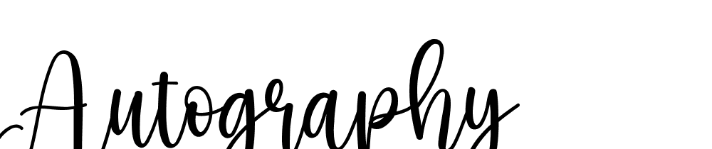 Autography font family download free