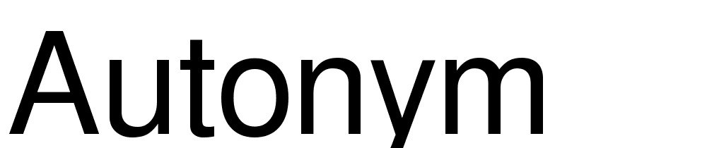 Autonym font family download free