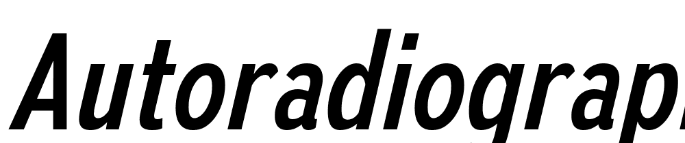 autoradiographic font family download free