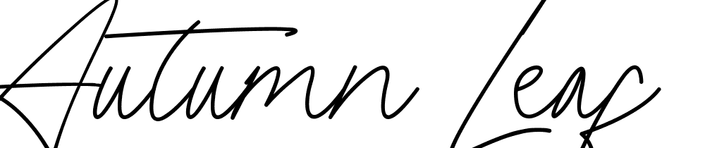 Autumn Leaf font family download free