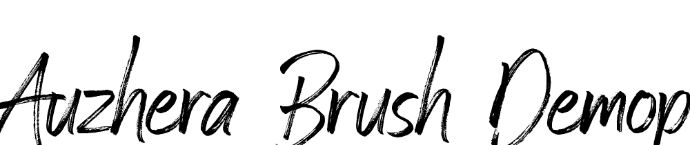 Auzhera-Brush-DEMOPERSONAL-USE font family download free