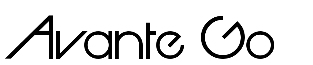 Avante Go font family download free