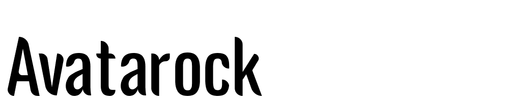 Avatarock font family download free