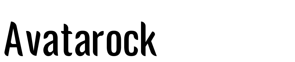 avatarock font family download free