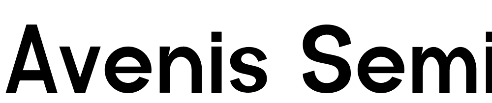 Avenis-Semibold font family download free