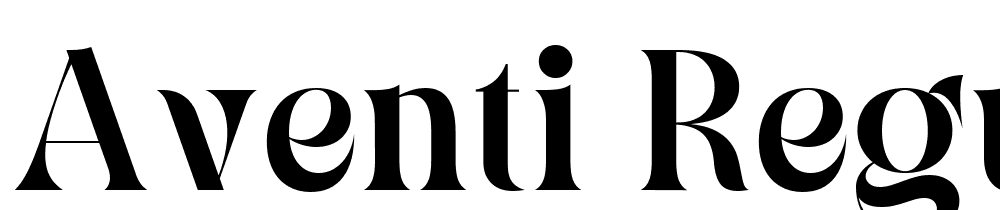 Aventi-Regular font family download free