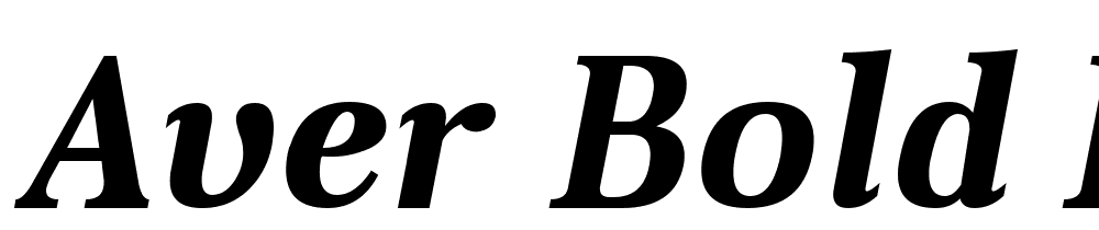 Aver-Bold-Italic font family download free