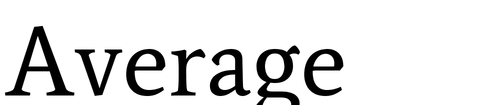 average font family download free