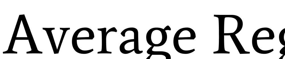 Average-Regular font family download free