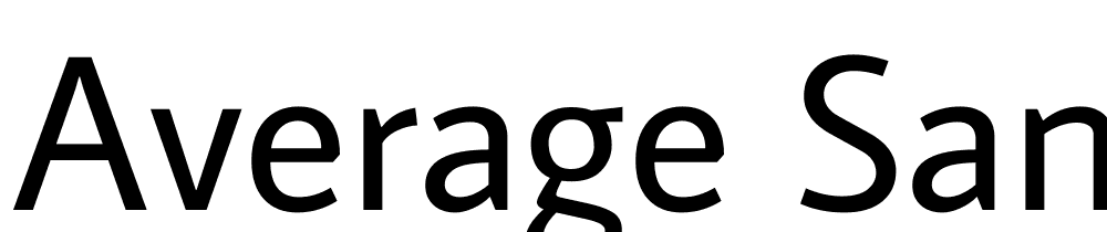 average-sans font family download free