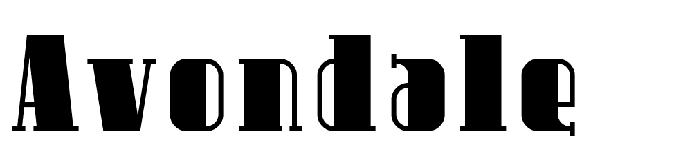 Avondale font family download free