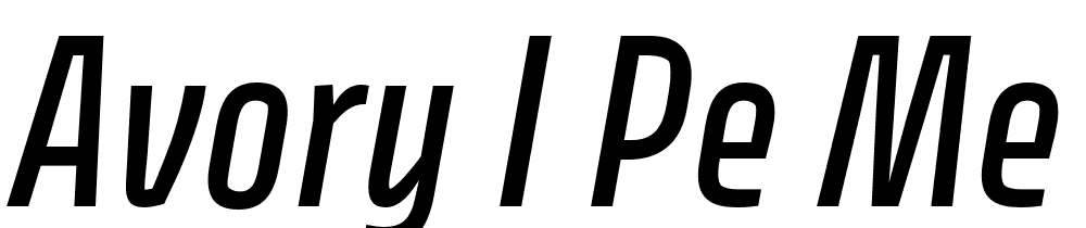 Avory-I-PE-Me-It font family download free