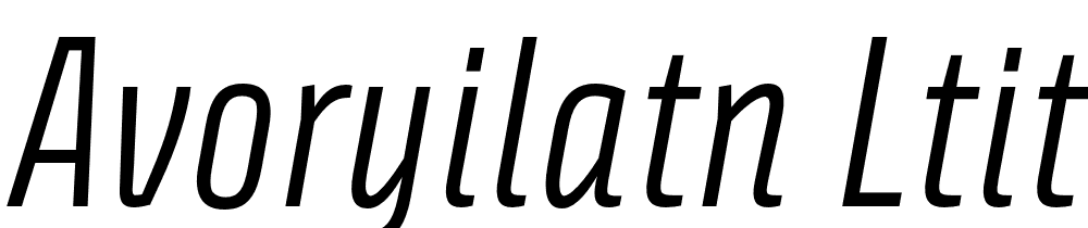 AvoryILatn-LtIt font family download free