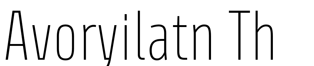 AvoryILatn-Th font family download free