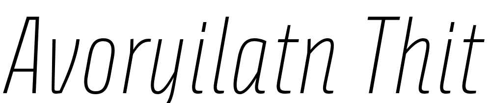 AvoryILatn-ThIt font family download free