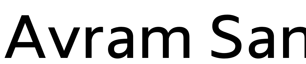 Avram Sans font family download free